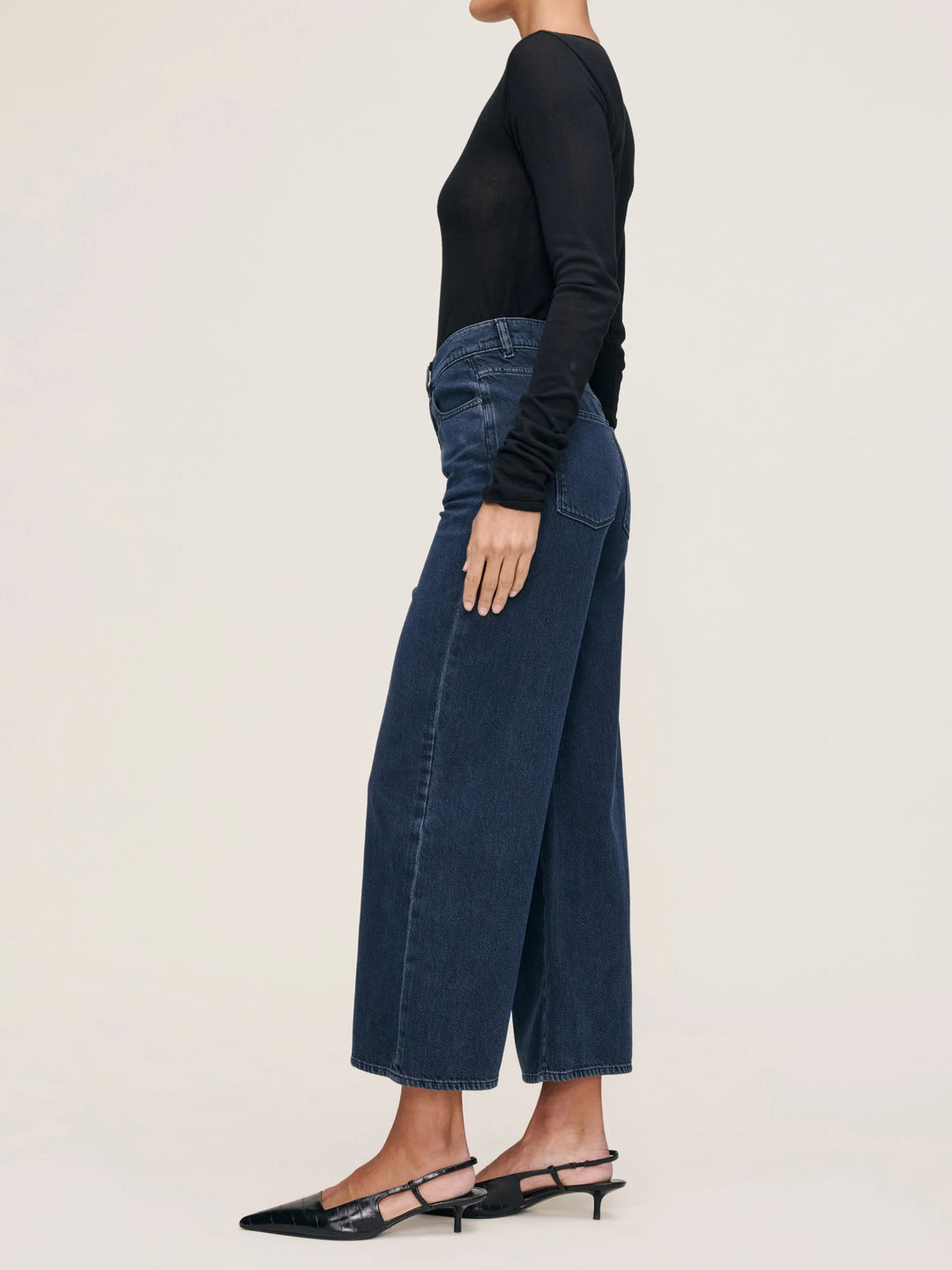 DL 1961 - Hepburn Wide Leg Jeans in Crater Lake