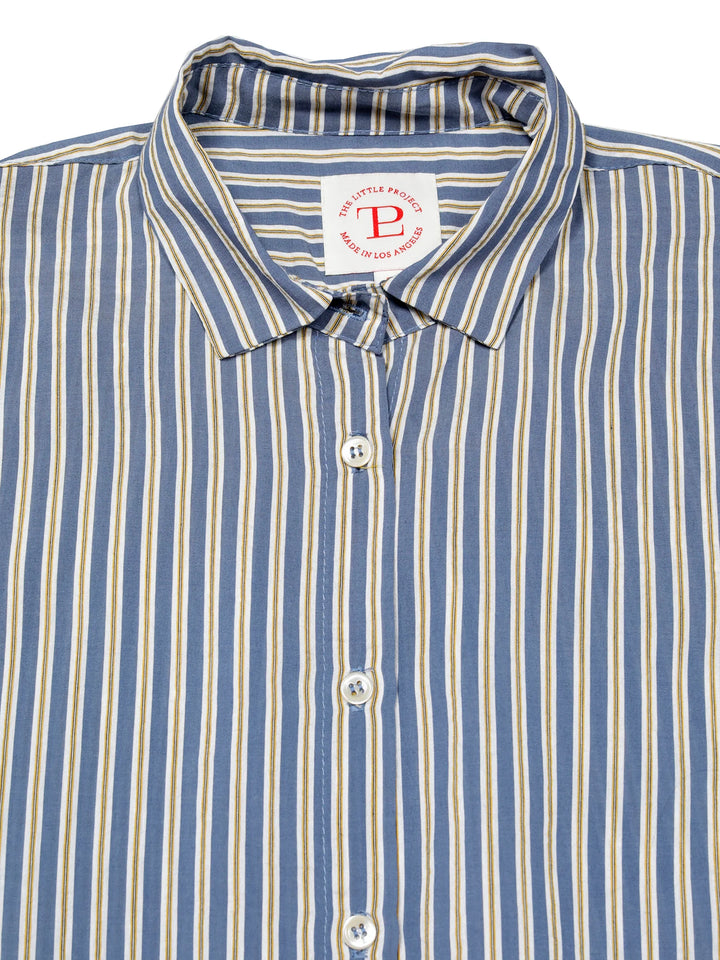 The Little Project  – Billie Shirt in Daffodil Silky Stripe