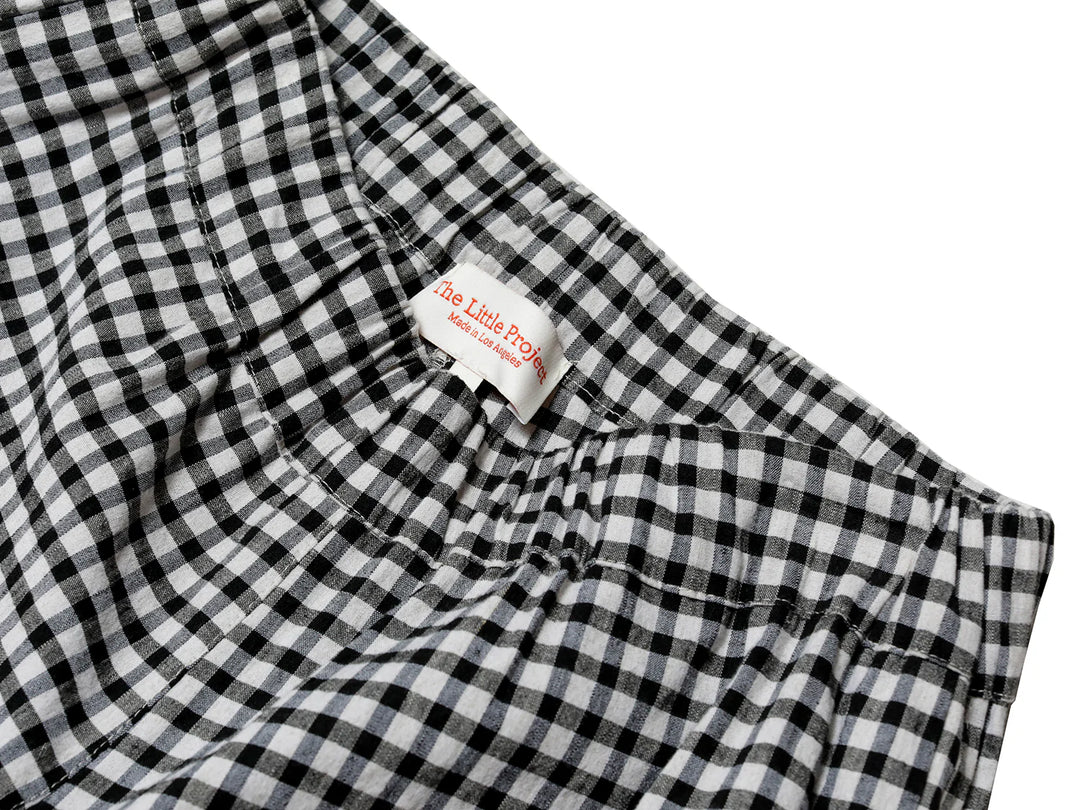 The Little Project  – Cyrus Pant in Charcoal Gingham