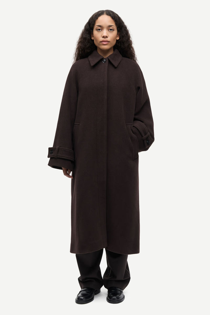 Samsoe Samsoe – Alma Coat in Mole