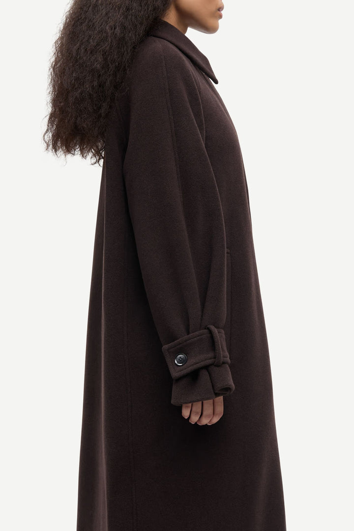 Samsoe Samsoe – Alma Coat in Mole