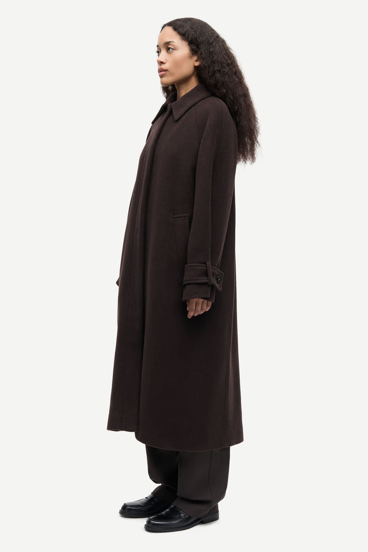 Samsoe Samsoe – Alma Coat in Mole