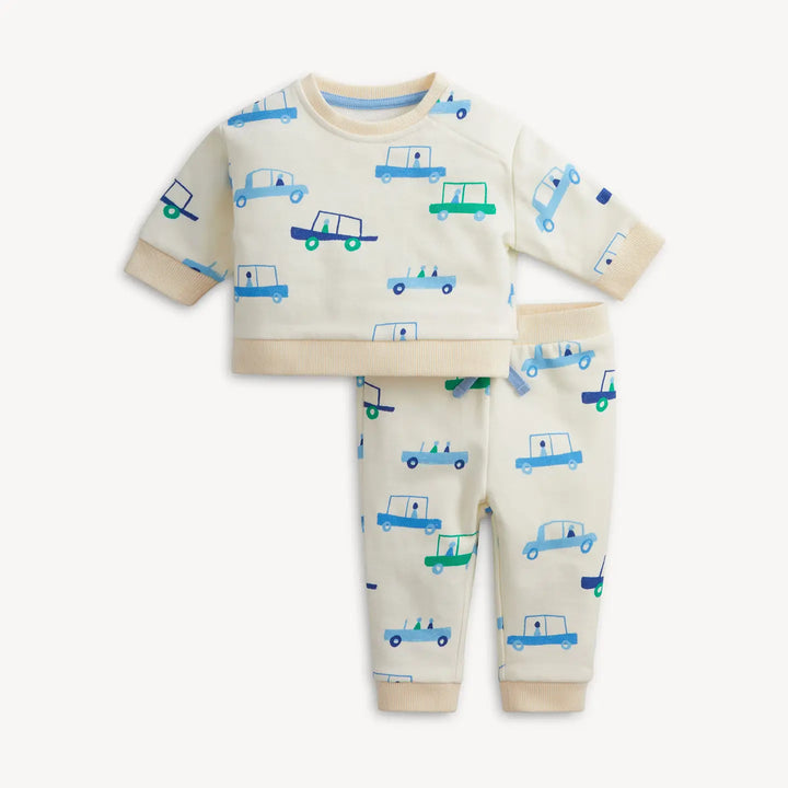 Magnetic Me - French Terry Cars 2PC Set (Long Sleeve & Pants)