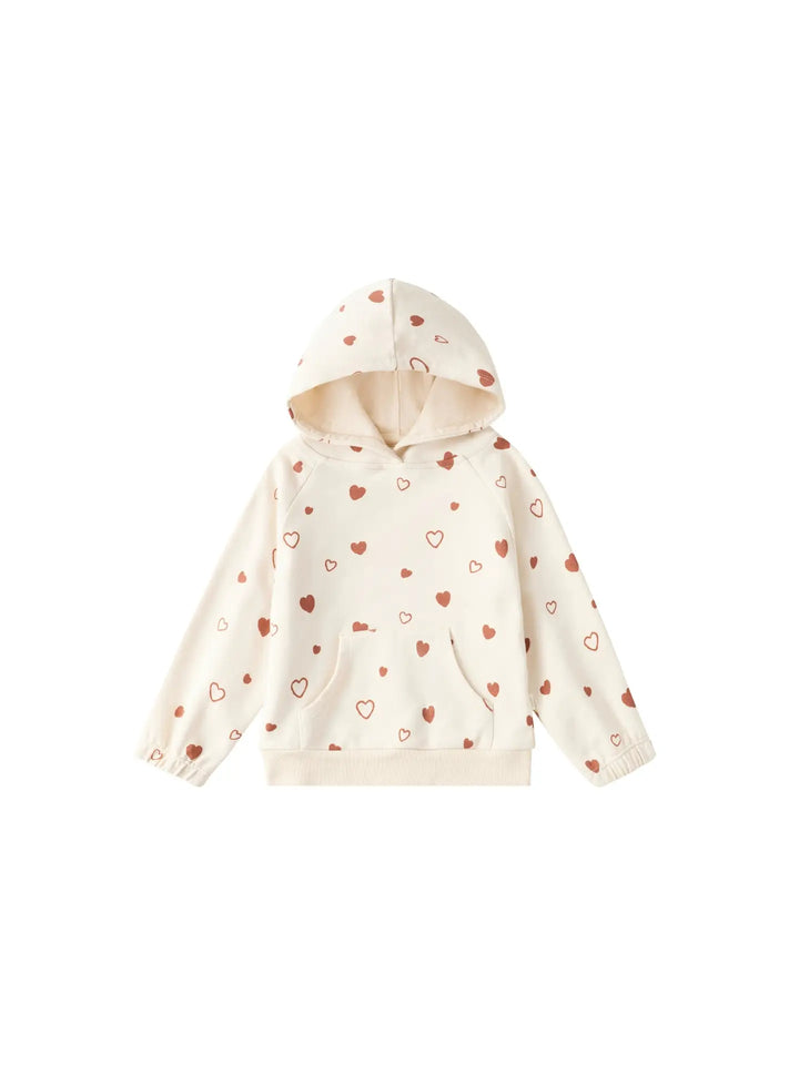 Norsu Organic - Toddler Hooded Sweatshirt-Hearts