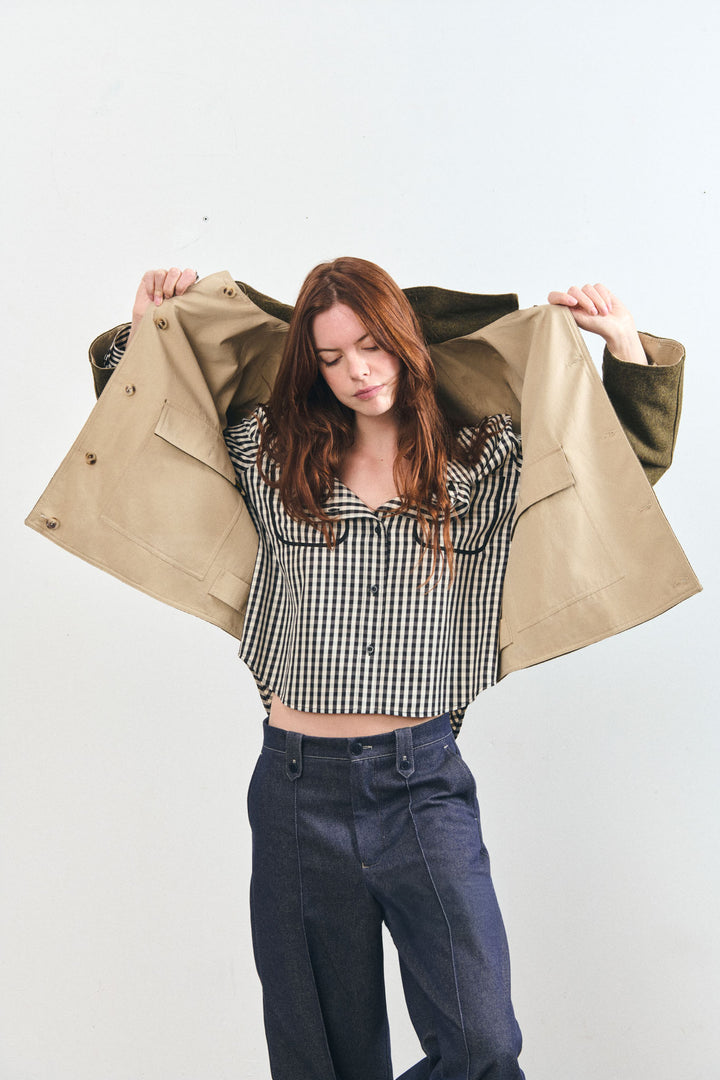 Le Mont Saint Michel - Ciboney Shirt in Black Check
