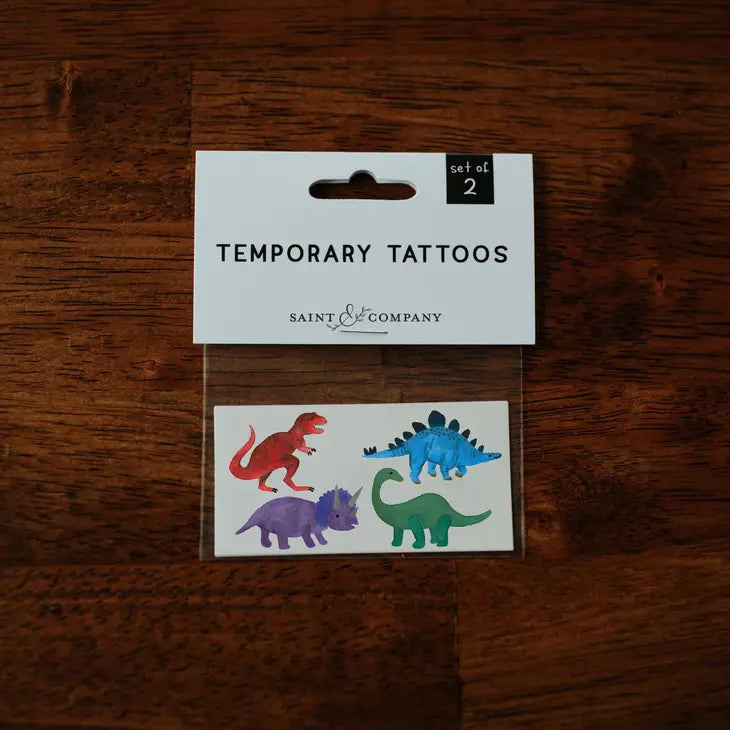 Saint & Company – Dinosaur Temporary Tattoo Set