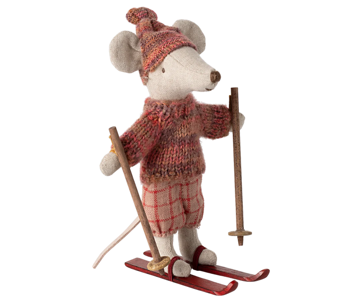 Maileg - Winter Mouse with Ski Set, Big Sister