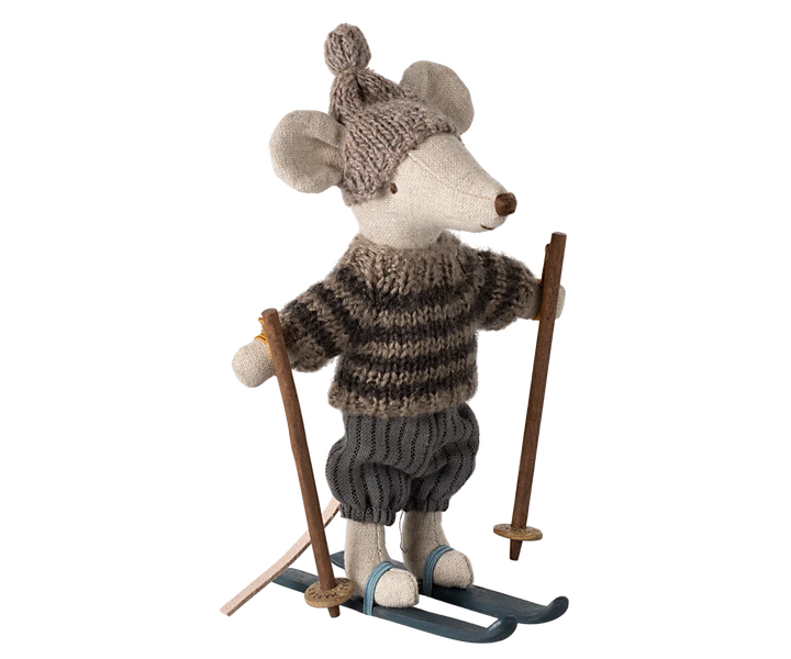 Maileg - Winter Mouse with Ski Set, Big Brother