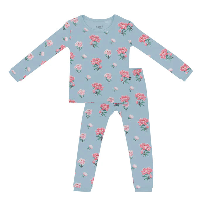 Kyte Baby - Long Sleeve Toddler Pajama Set in Peony