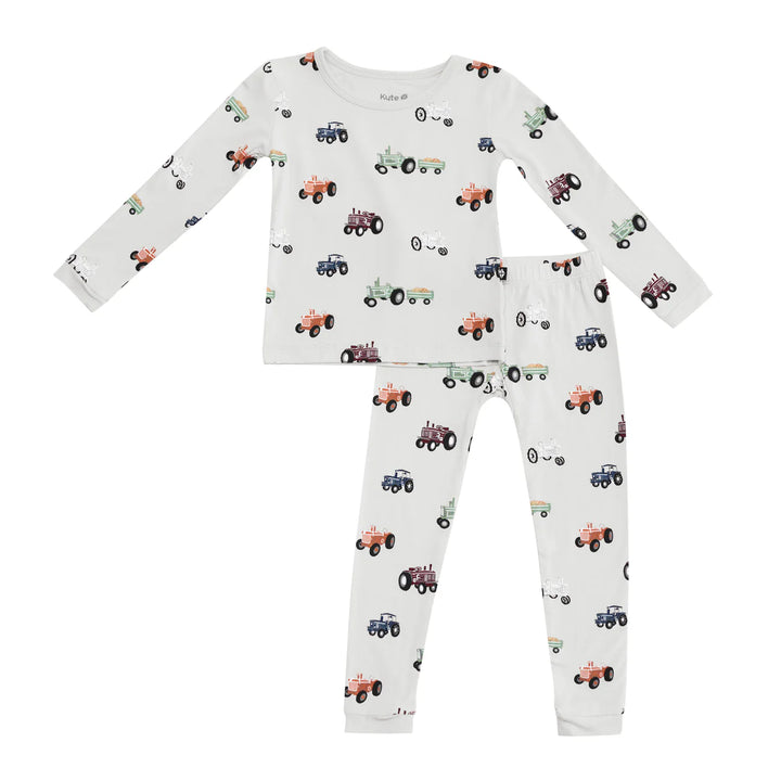 Kyte Baby - Long Sleeve Toddler Pajama Set in Tractor