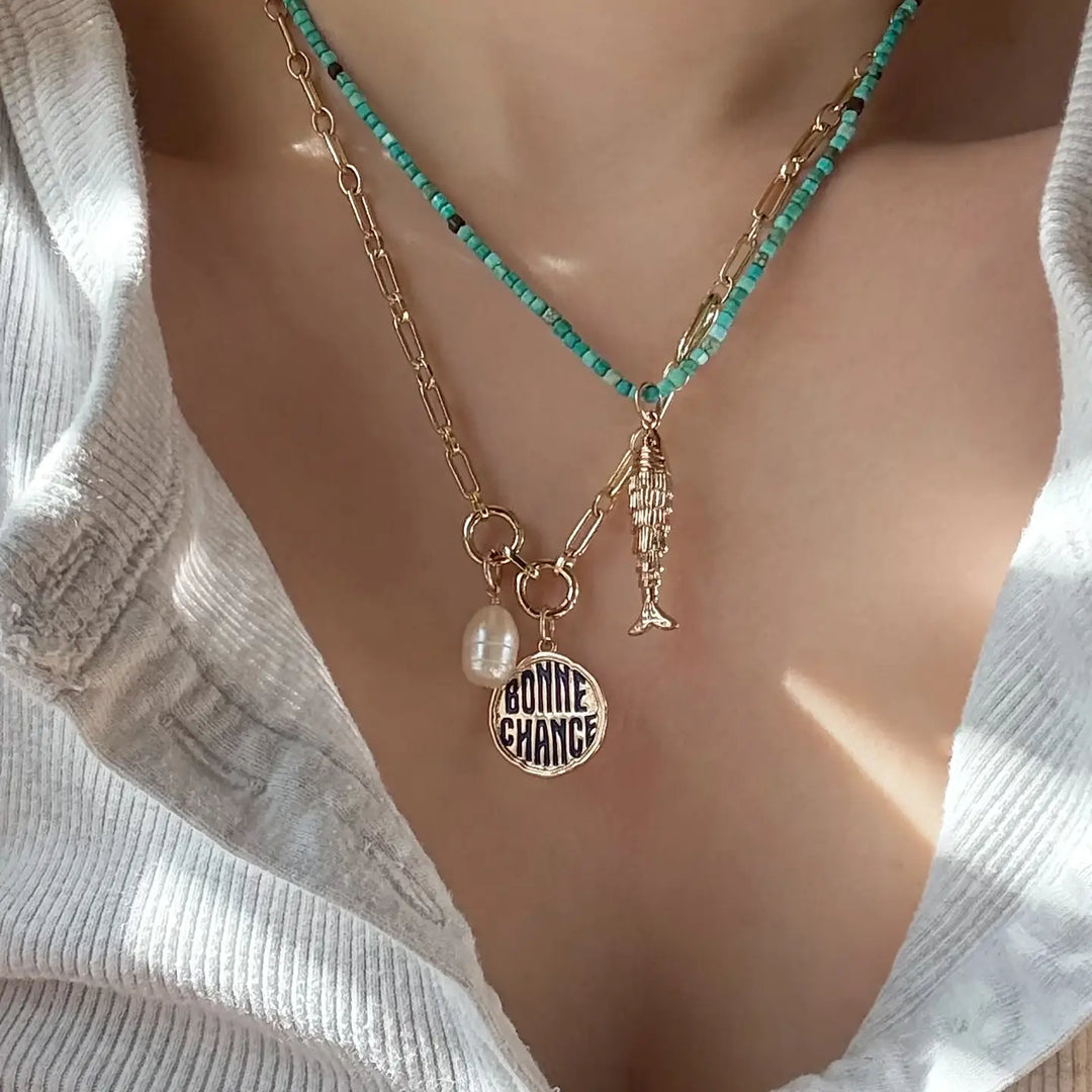Mod & Jo – Merit Gemstone Necklace in Magnesite