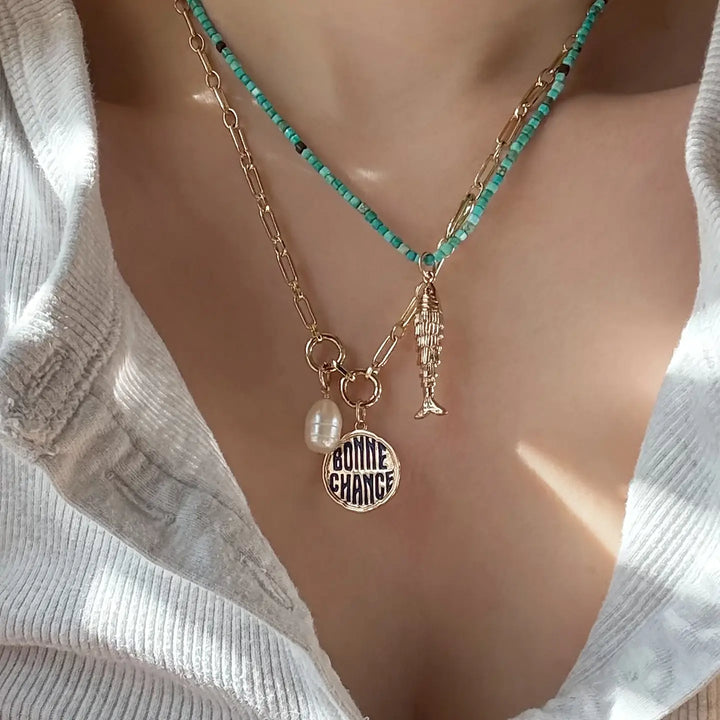 Mod & Jo – Merit Gemstone Necklace in Magnesite