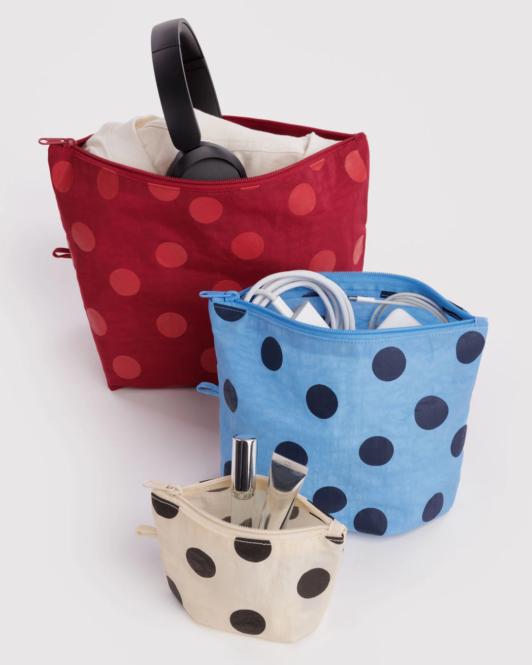 BAGGU - Go Pouch Set in Polka Dot Mix