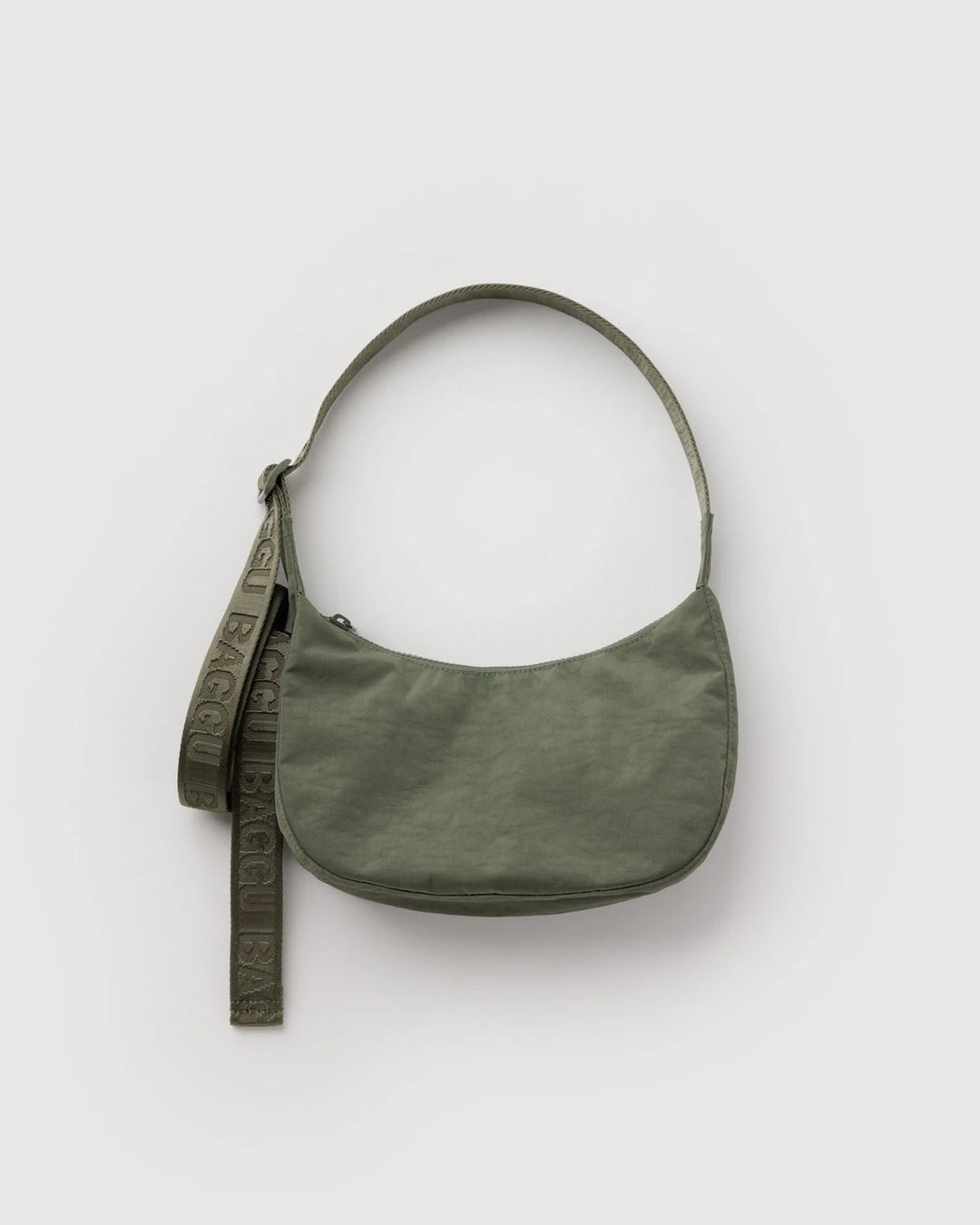 BAGGU - Small Nylon Crescent Bag in Caper