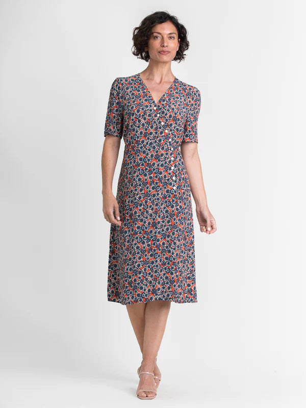 Margaret O'Leary – French Daisy Dress in Red Daisy