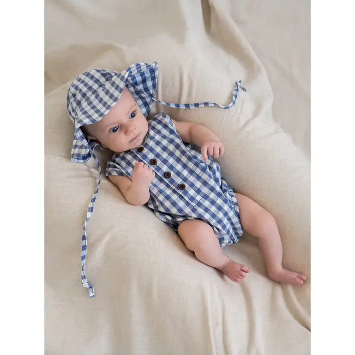 Colored Organics - Seersucker Sun Hat in Marino Gingham