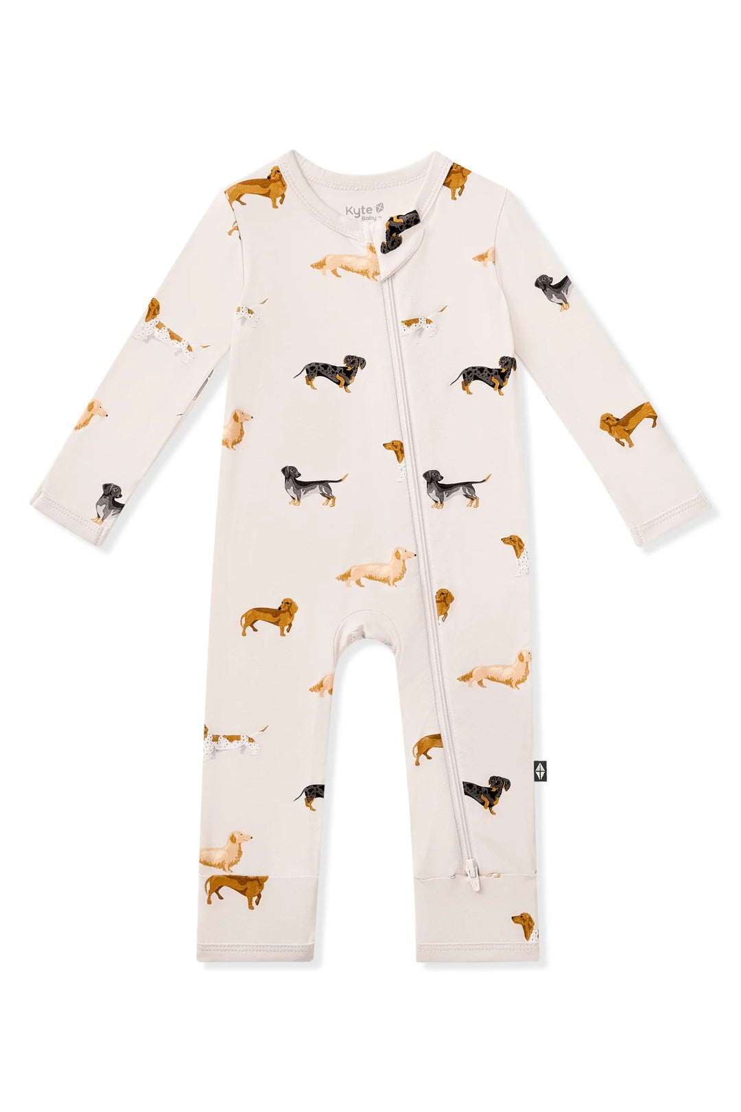 Kyte BABY - Zippered Romper in Dachshund