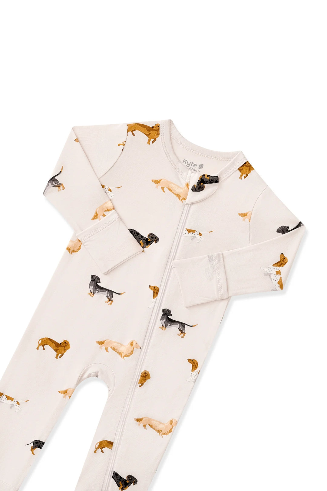 Kyte BABY - Zippered Romper in Dachshund