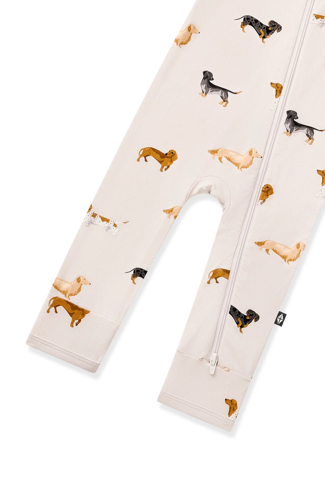 Kyte BABY - Zippered Romper in Dachshund