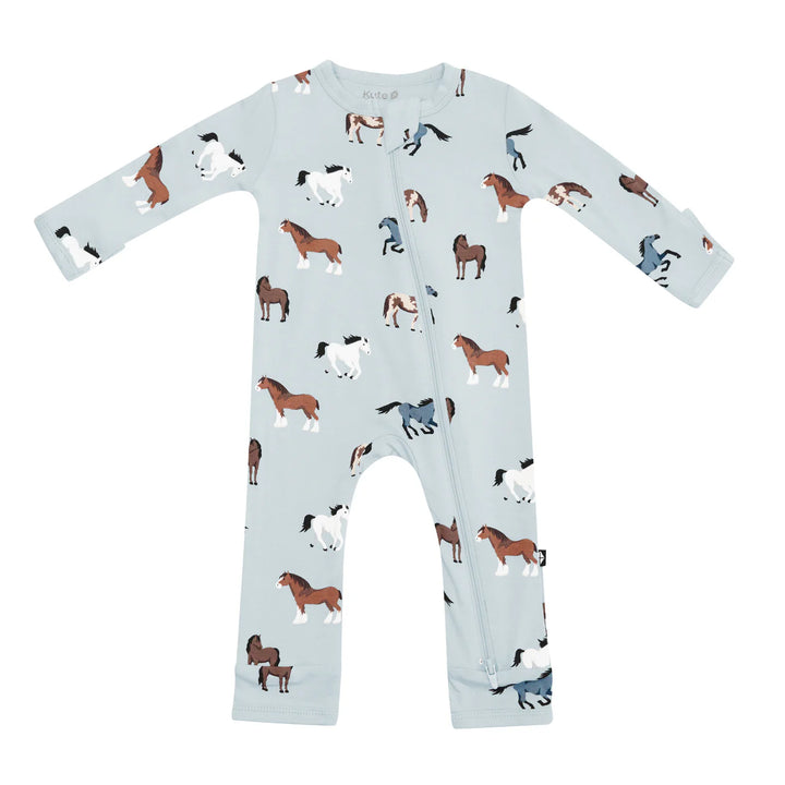 Kyte Baby – Bamboo Zippered Romper in Horse