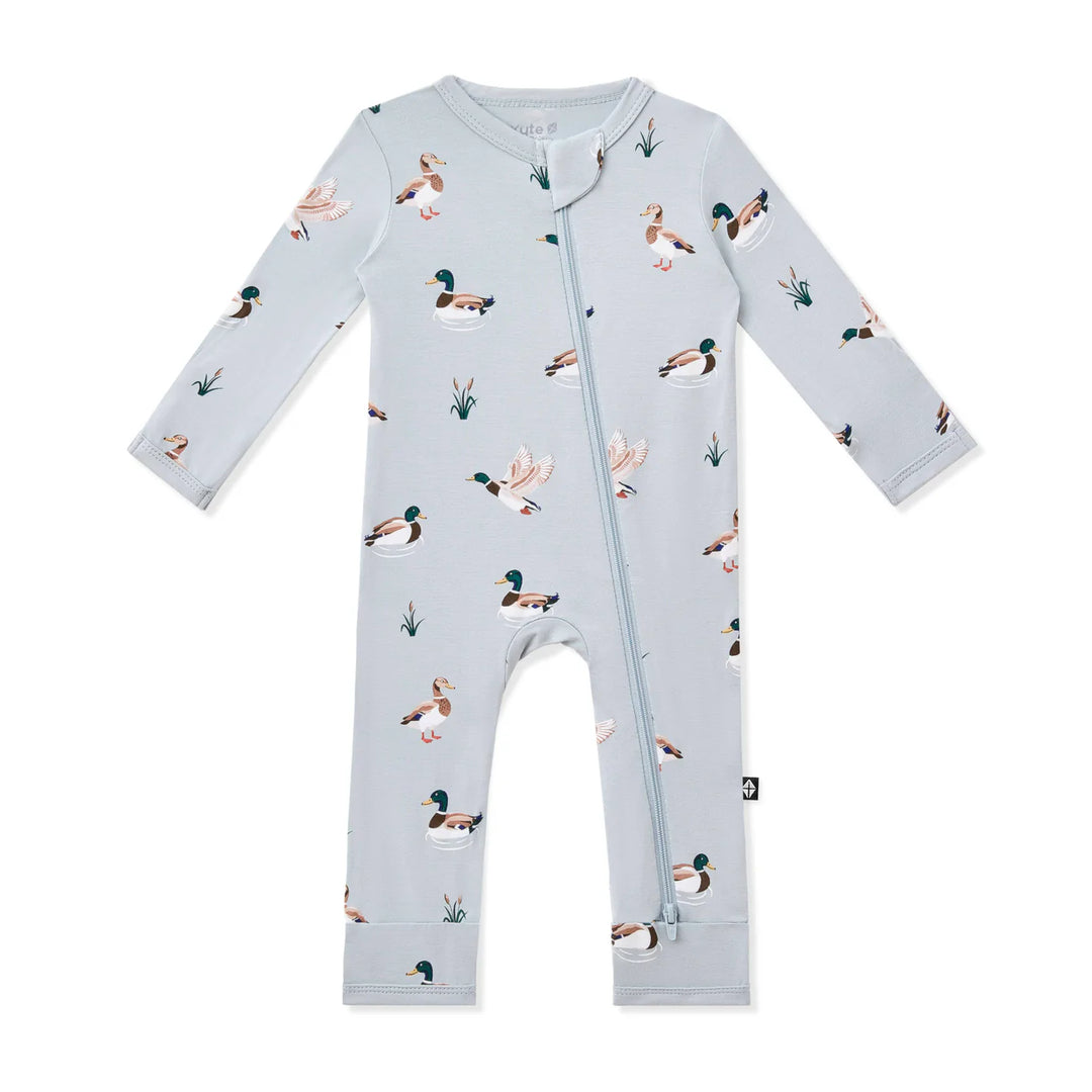 Kyte Baby - Zippered Romper in Mallard Duck