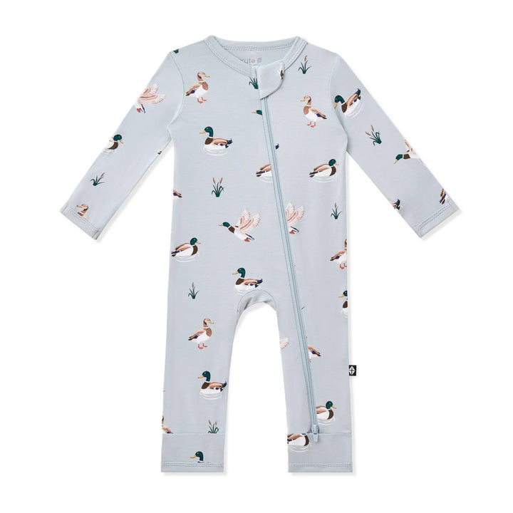Kyte Baby - Zippered Romper in Mallard Duck