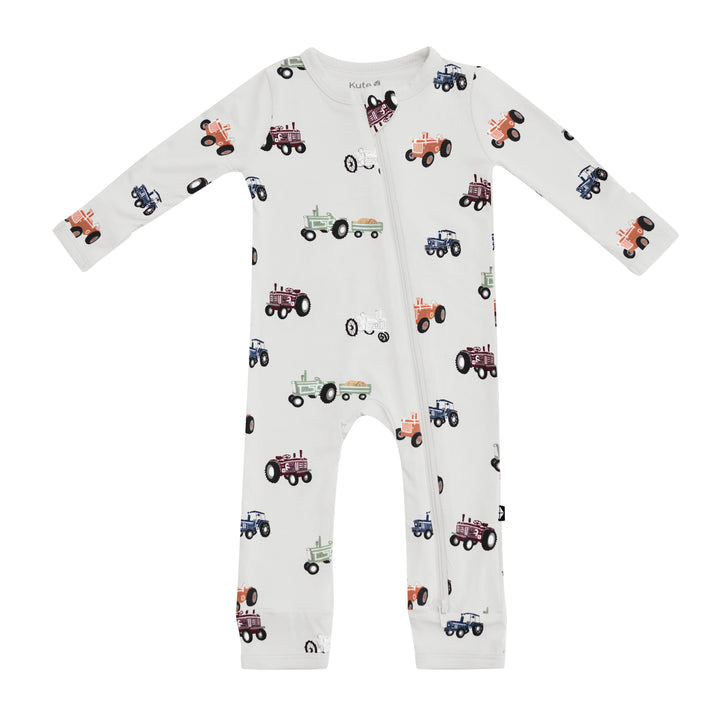 Kyte Baby – Bamboo Zippered Romper in Tractor