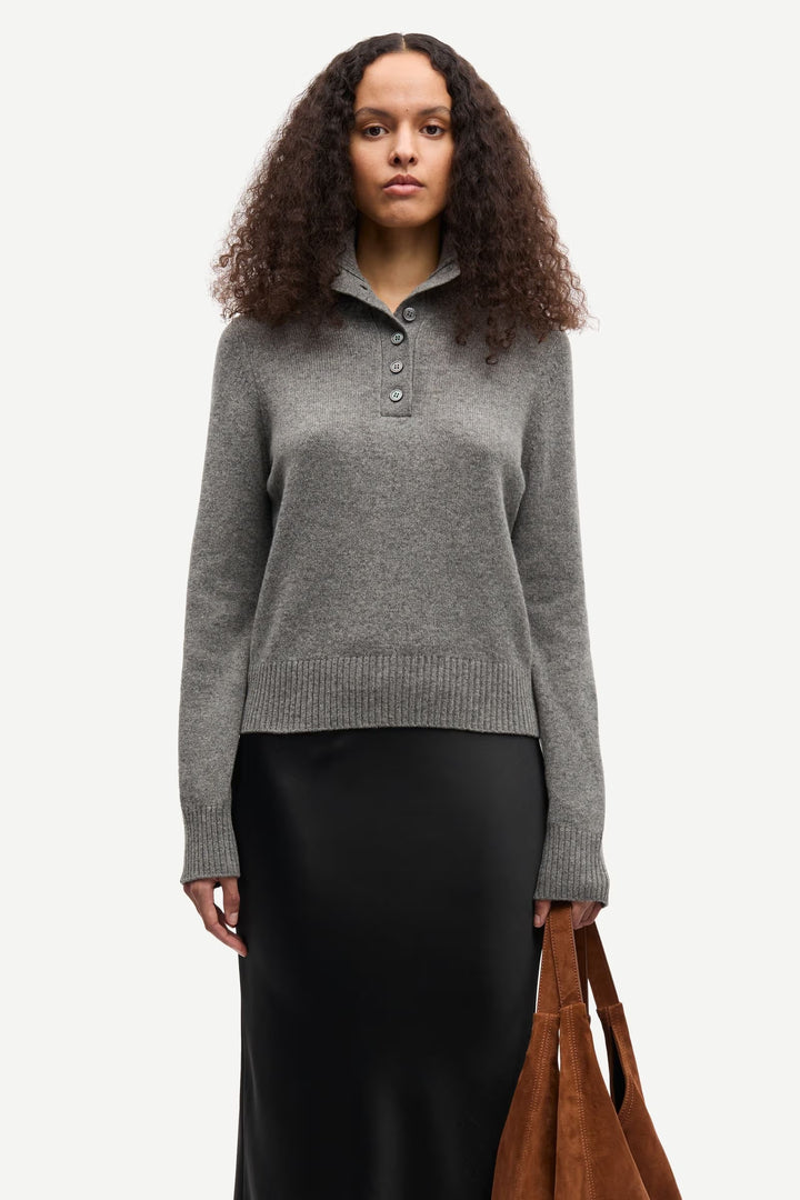 Samsoe Samsoe - Saelif Turtleneck in Grey Melange