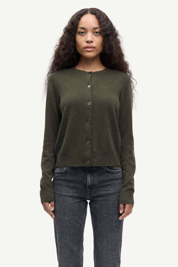 Samsoe Samsoe - Saboston Cardigan in Dark Evergreen