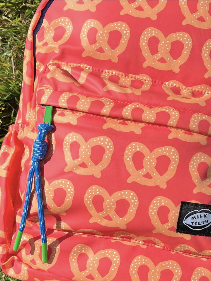 Milk Teeth – First Backpack in Red Pretzel