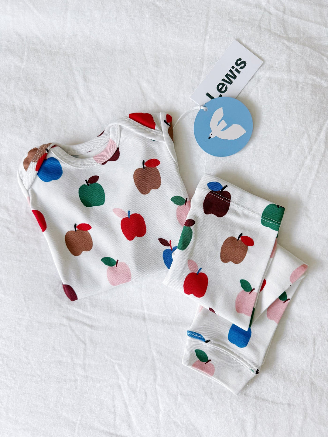 Lewis – Onesie + Pant Set - Apple in Harvest