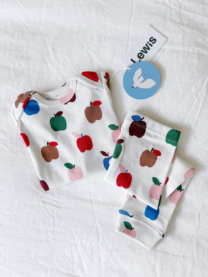 Lewis – Onesie + Pant Set - Apple in Harvest