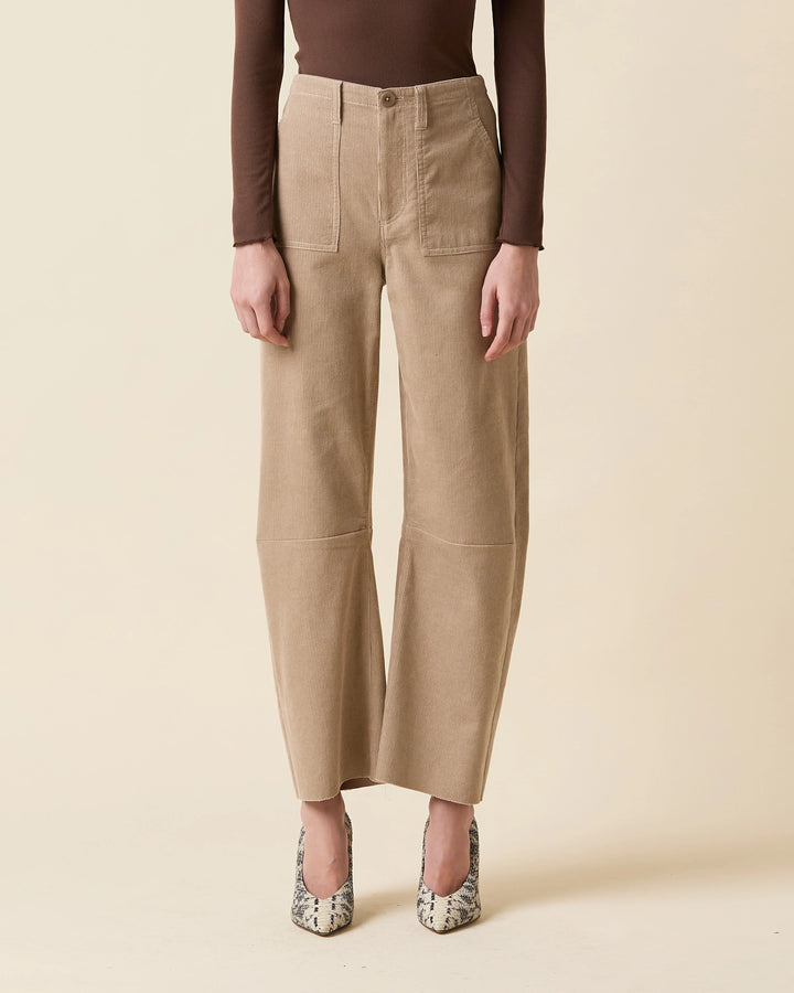 Le Jean - Utility Soft Barrel in Beige Corduroy