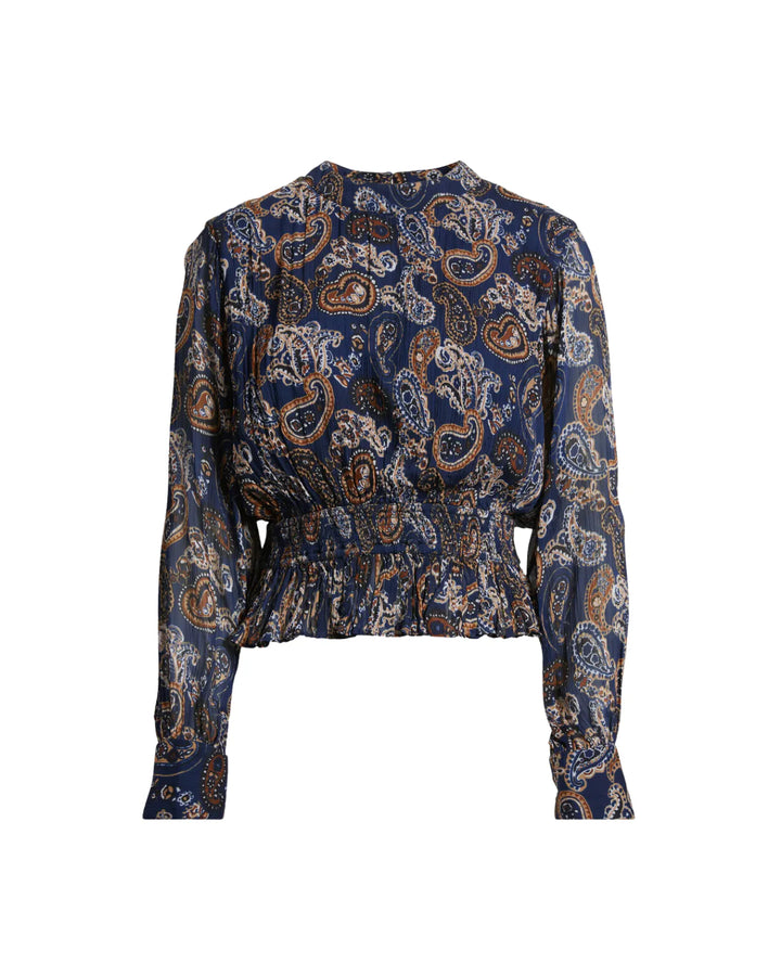 Cleobella – Noreen Blouse in Nutmeg Paisley