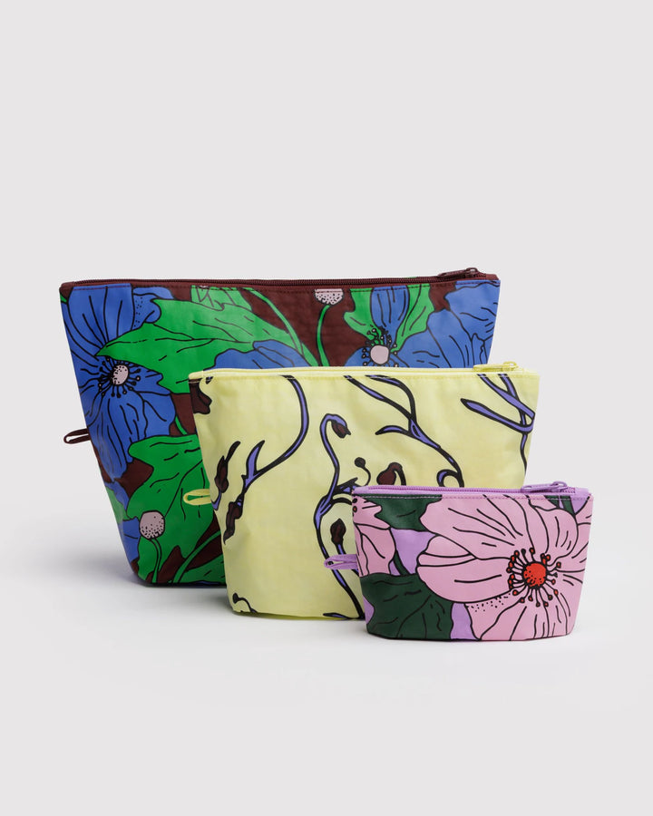 BAGGU - Go Pouch Set in Poppy Mix