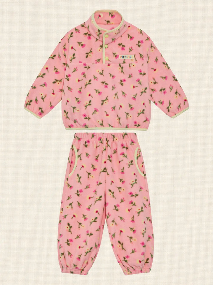 Petit Stella - Fleece Play Set in Pink Blossom