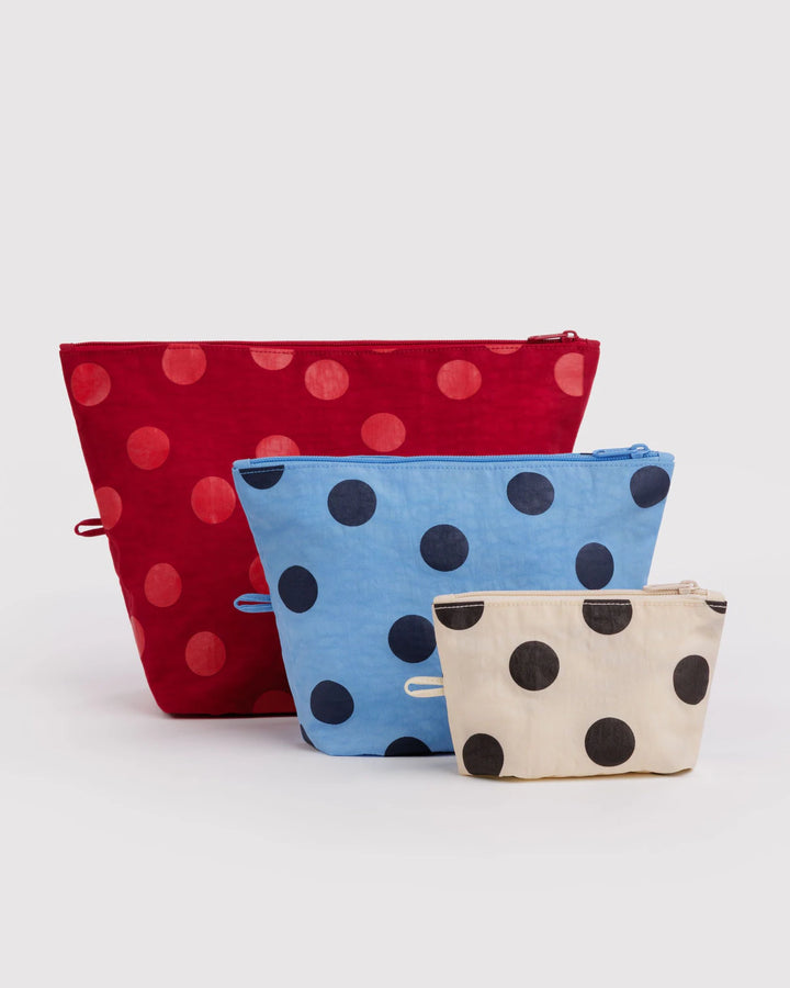 BAGGU - Go Pouch Set in Polka Dot Mix