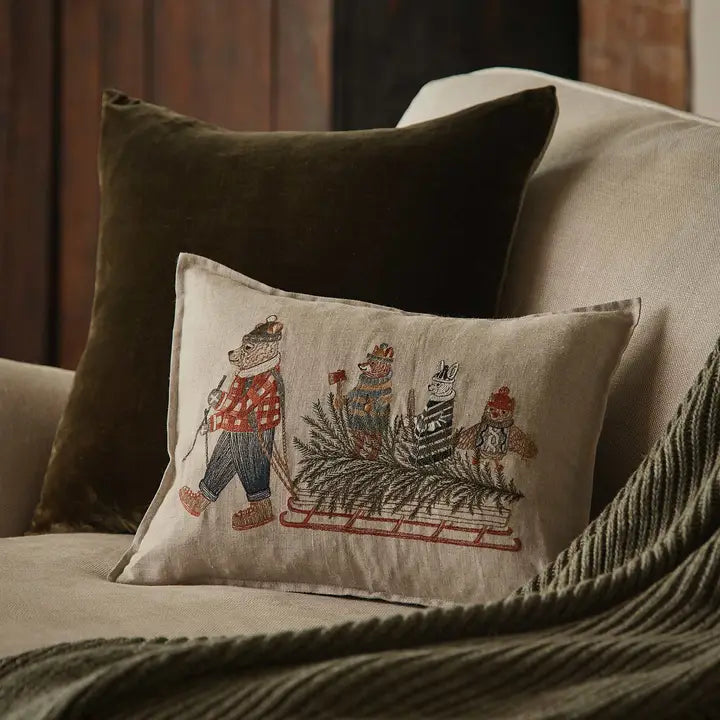 Coral & Tusk – Christmas Tree Sled Pillow