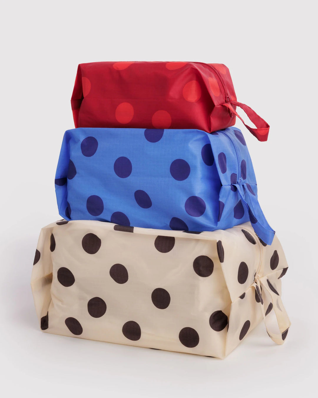 Baggu – 3D Zip Set in Polka Dot Mix