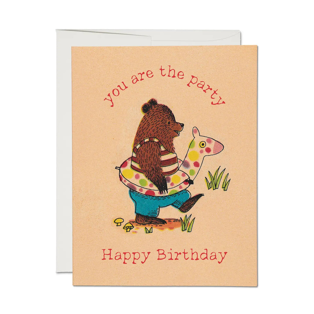 Red Cap Cards - You Are The Party Greeting Card