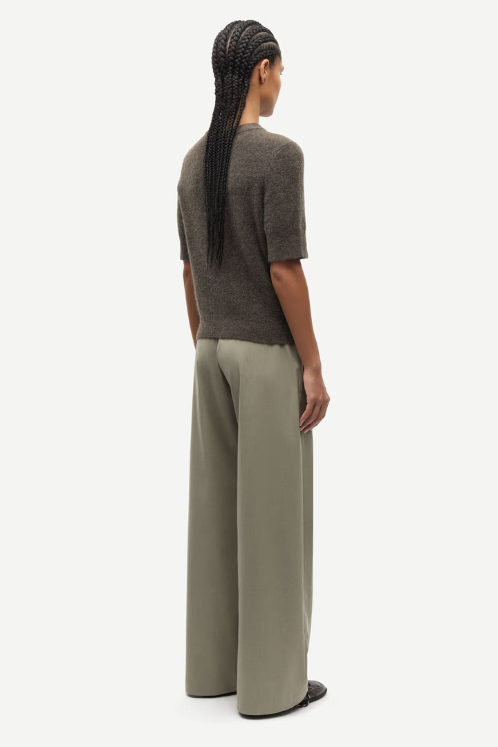 Samsoe Samsoe - Sanoura Short Sleeve Cardigan in Major Brown