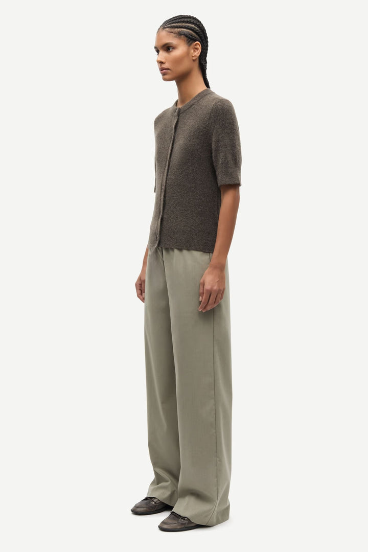 Samsoe Samsoe - Sanoura Short Sleeve Cardigan in Major Brown