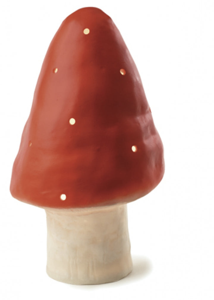 Mushroom Lamp in Red