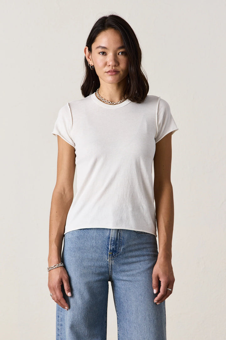 NSF – Alessi Shrunken Crew Tee in Ivory