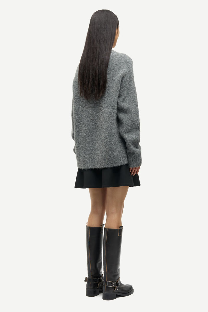 Samsoe Samsoe – Sajeanne Sweater in Iron Gate