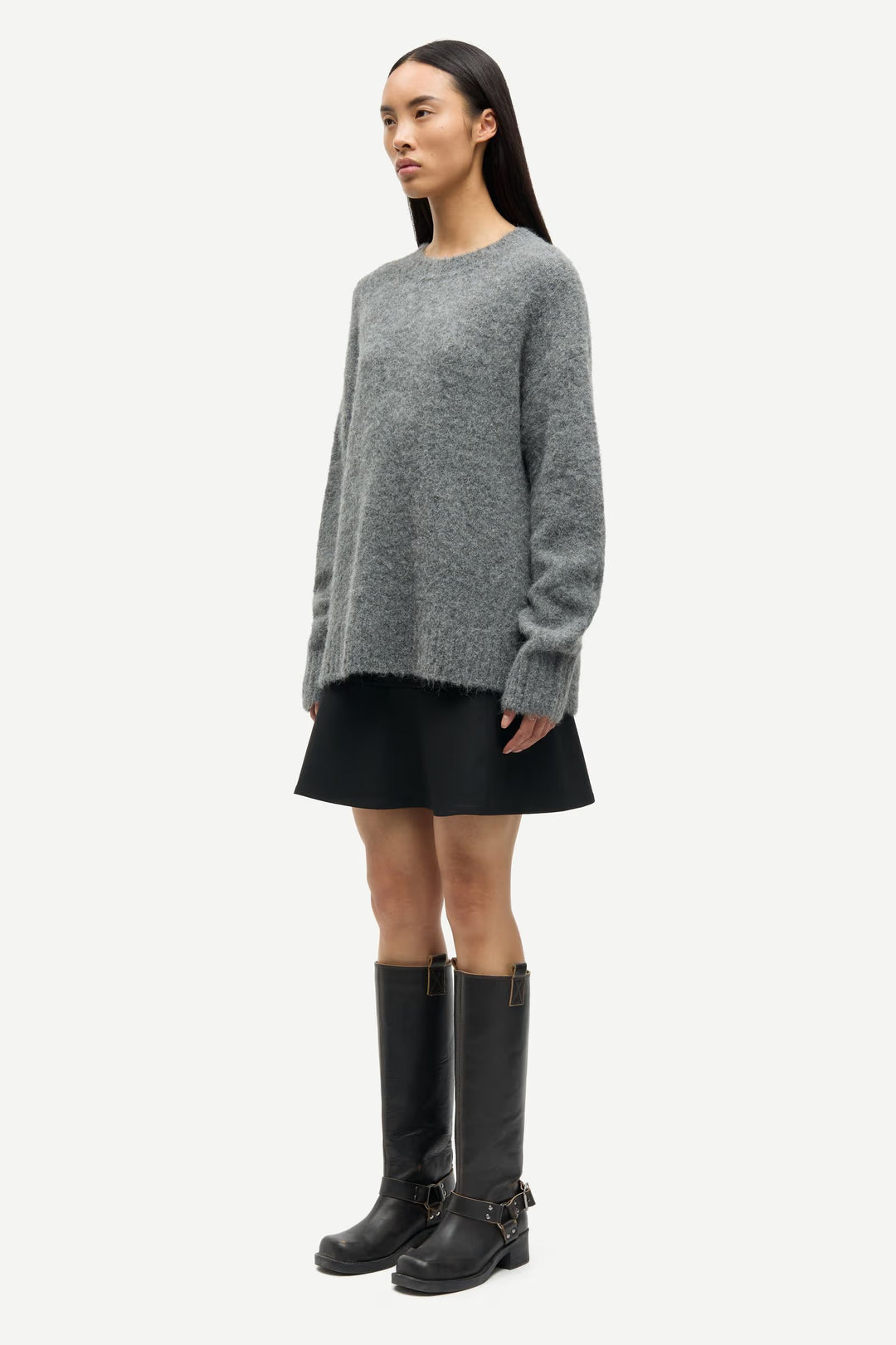 Samsoe Samsoe – Sajeanne Sweater in Iron Gate