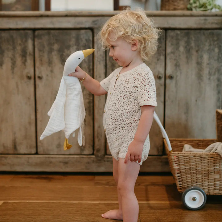Flowerie – Birdie the Duck Cuddle Cloth
