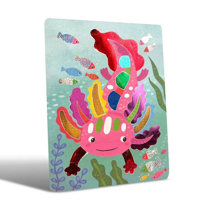 Ooly – Foil Tastic: Foil Art and Coloring Set in Awesome Animals