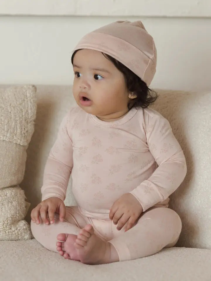 Quincy Mae - Modal Pajama Set in Pink Blossom