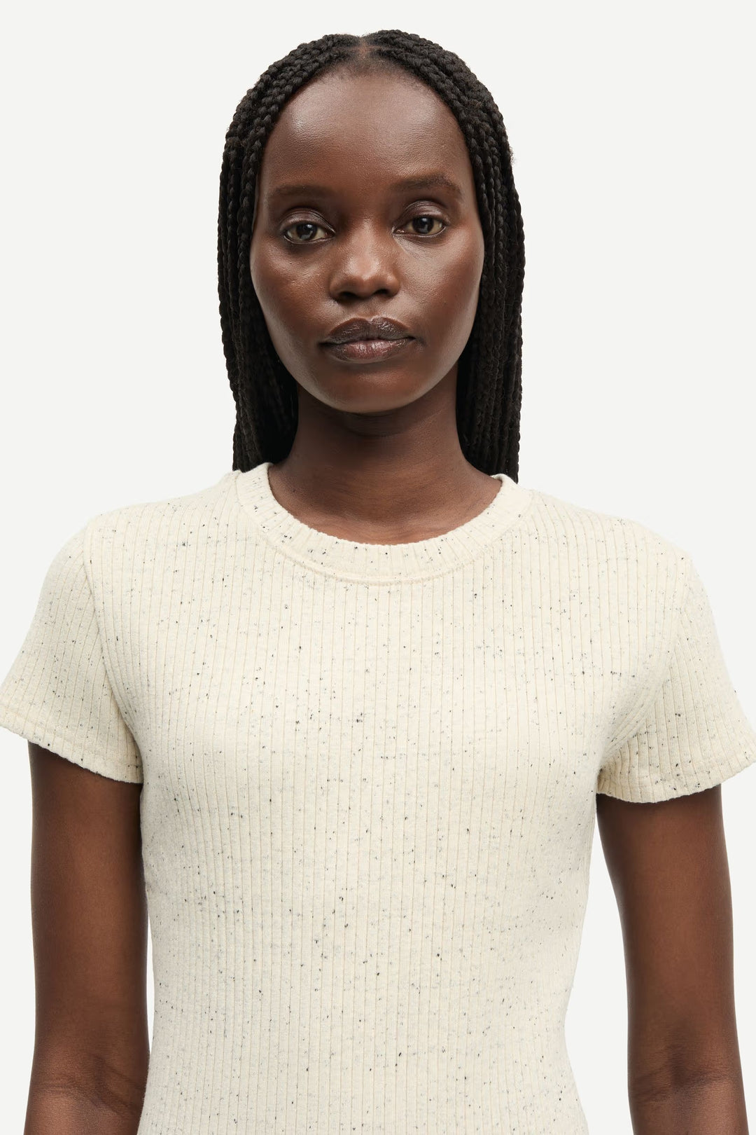 Samsoe Samsoe - Sanell Tshirt in Egret Melange